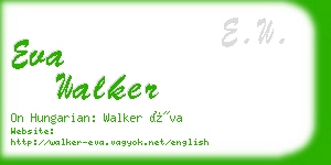 eva walker business card